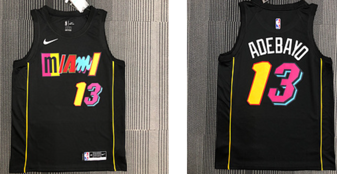 Adebayo Miami Heat black jersey