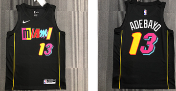 Adebayo Miami Heat black jersey