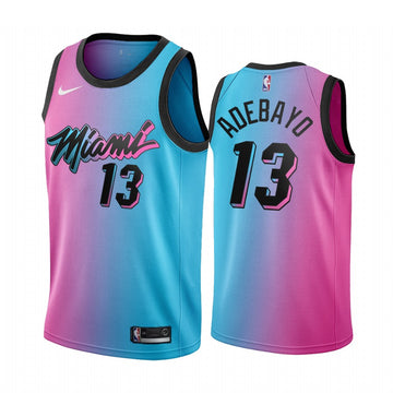 Adebayo Blue Miami Heat pink jersey