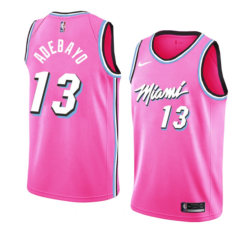 Adebayo Miami Heat pink jersey
