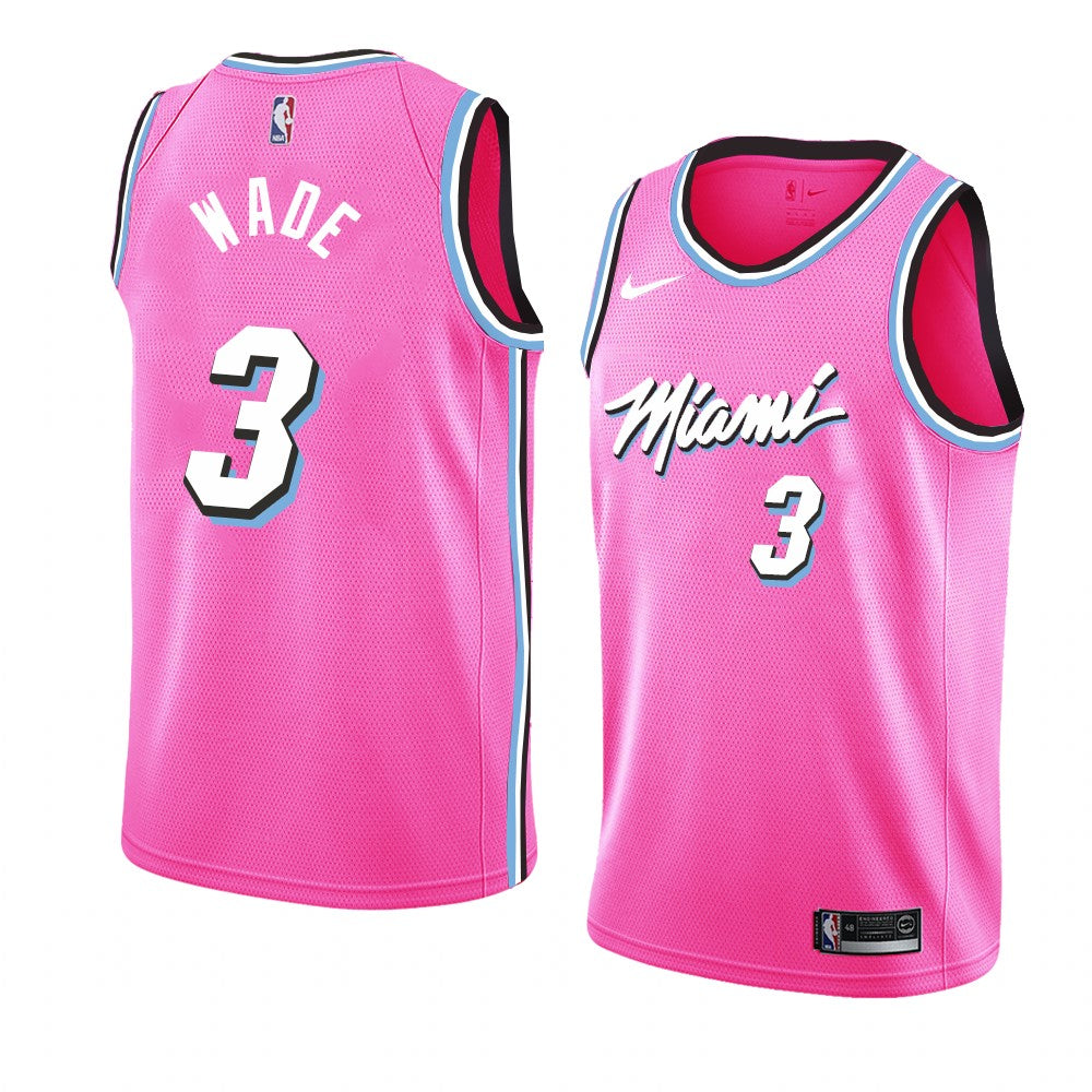Wade Miami Heat pink jersey