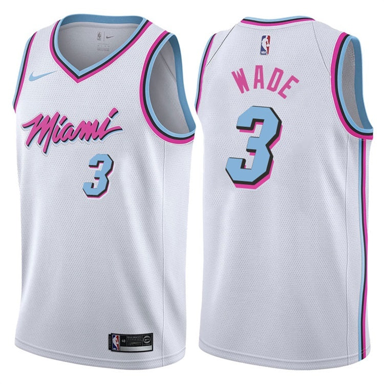 Wade Miami Heat white jersey