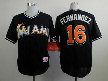 MLB Jose Fernandez Miami Marlins black jersey