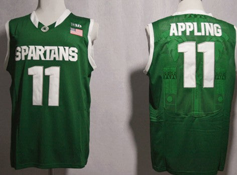 Keith Appling Michigan State Spartans green jersey