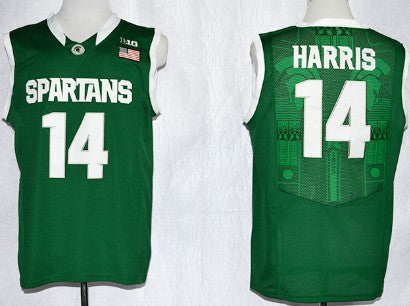 Gary Harris Michigan State Spartans green jersey