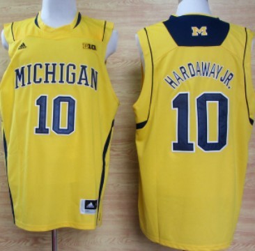 Tim Hardaway Jr Michigan Wolverines yellow jersey