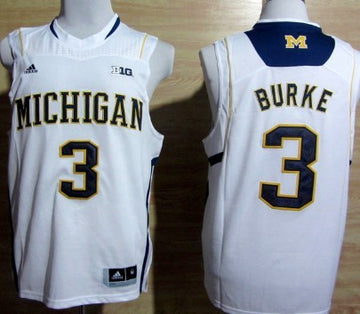 Trey Burke Michigan Wolverines white jersey