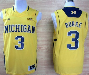 Trey Burke Michigan Wolverines yellow jersey
