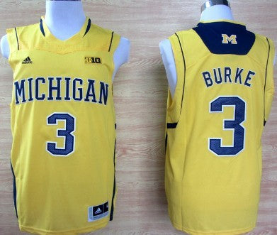 Trey Burke Michigan Wolverines yellow jersey