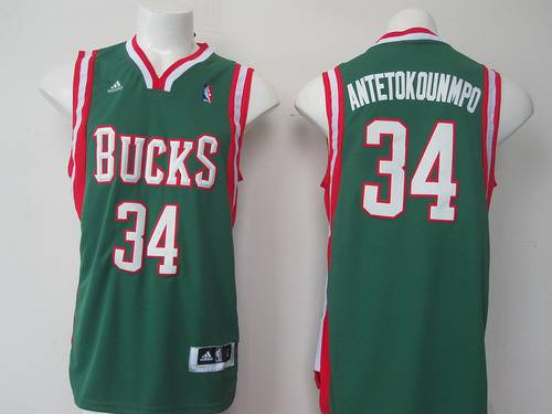 Giannis Antetokounmpo Revolution Milwaukee Bucks green jersey
