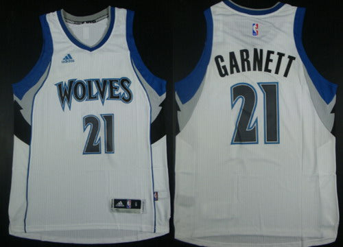 NBA Kevin Garnett Revolution Minnesota Timberwolves white jersey