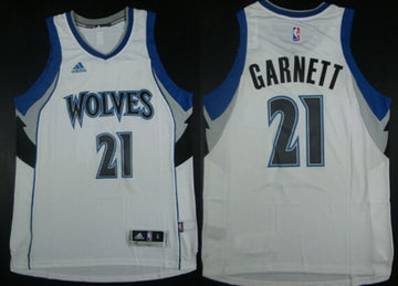 NBA Kevin Garnett Revolution Minnesota Timberwolves white jersey