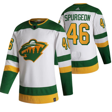 Jared Spurgeon Minnesota Wild white Reverse Retro jersey