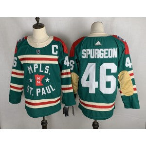 Jared Spurgeon Minnesota Wild green Throwback jersey