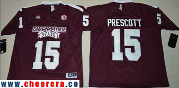 Dak Prescott Mississippi State Bulldogs red jersey