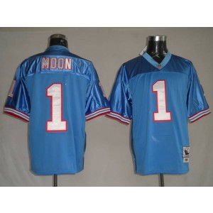 Mitchell & Ness Oilers 1 blue Throwback jersey