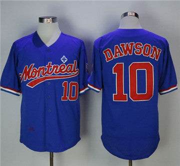 BP Andre Dawson Washington Nationals blue Throwback jersey