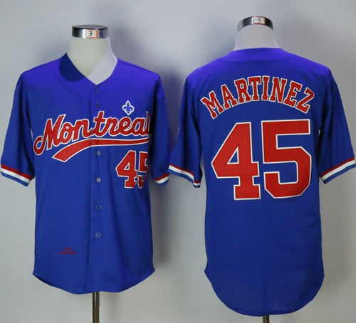 BP Pedro Martinez Washington Nationals blue Throwback jersey
