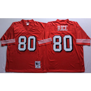 NFL San Francisco 49ers red Throwback jersey