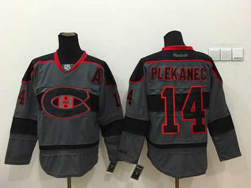 Tomas Plekanec Montreal Canadiens charcoal jersey