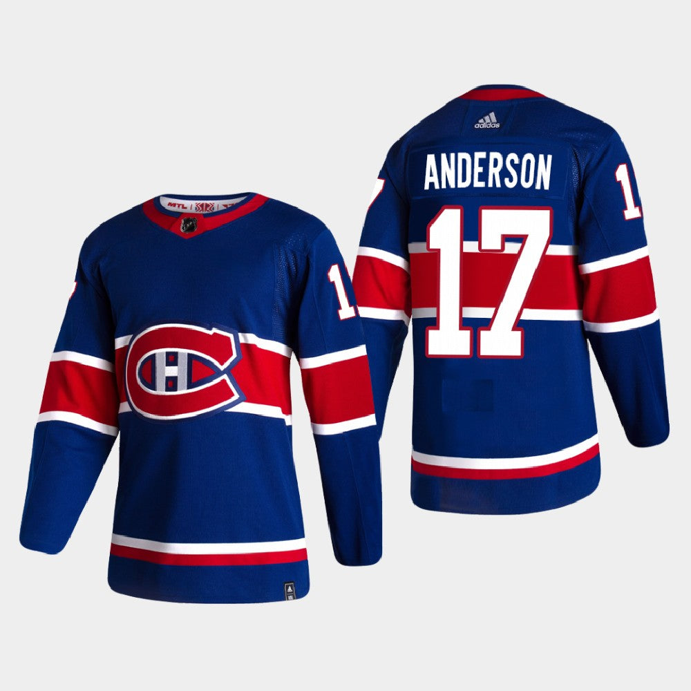 Josh Anderson Montreal Canadiens blue Reverse Retro jersey