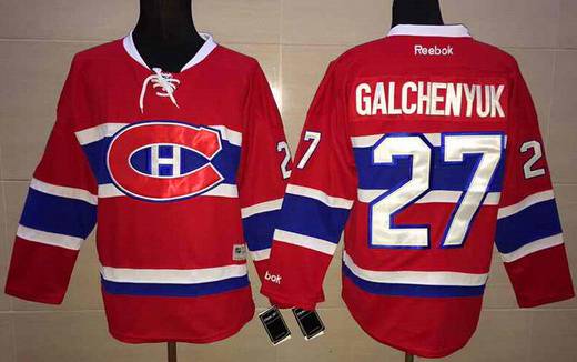 Alex Galchenyuk Reebok Montreal Canadiens red Home jersey