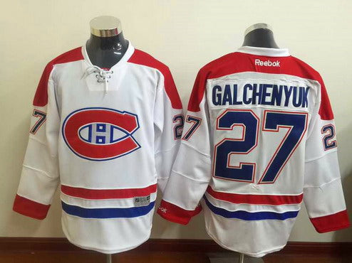 Alex Galchenyuk Reebok Montreal Canadiens white Away jersey