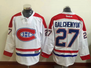 Alex Galchenyuk Reebok Montreal Canadiens white Away jersey