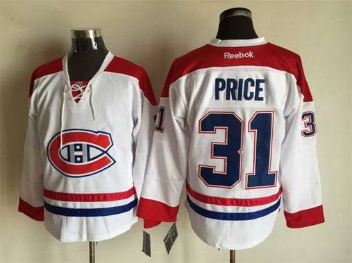 Carey Price Reebok Montreal Canadiens white Away jersey