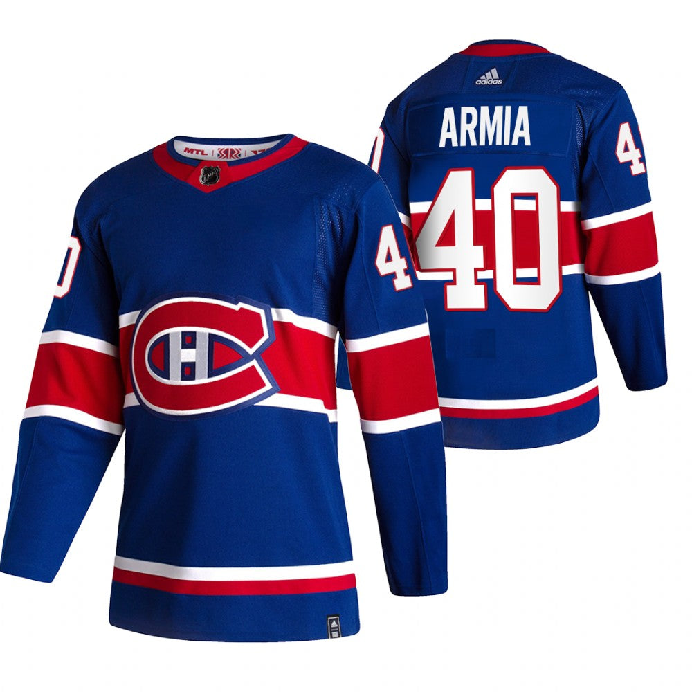 Joel Armia Montreal Canadiens blue Reverse Retro jersey