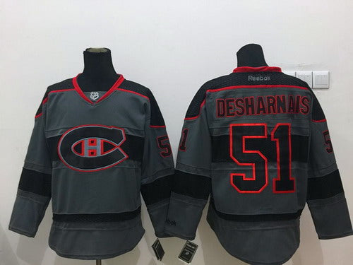 David Desharnais Montreal Canadiens charcoal jersey