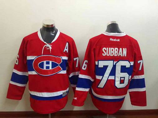 P.K. Subban Reebok Montreal Canadiens red Home jersey