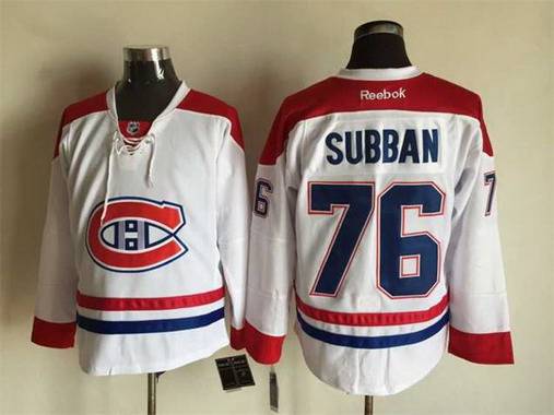 P.K. Subban Reebok Montreal Canadiens white Away jersey
