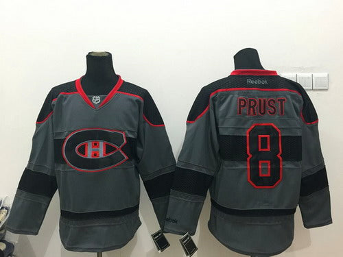 Brandon Prust Montreal Canadiens charcoal jersey