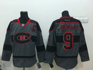 Maurice Richard Montreal Canadiens charcoal jersey