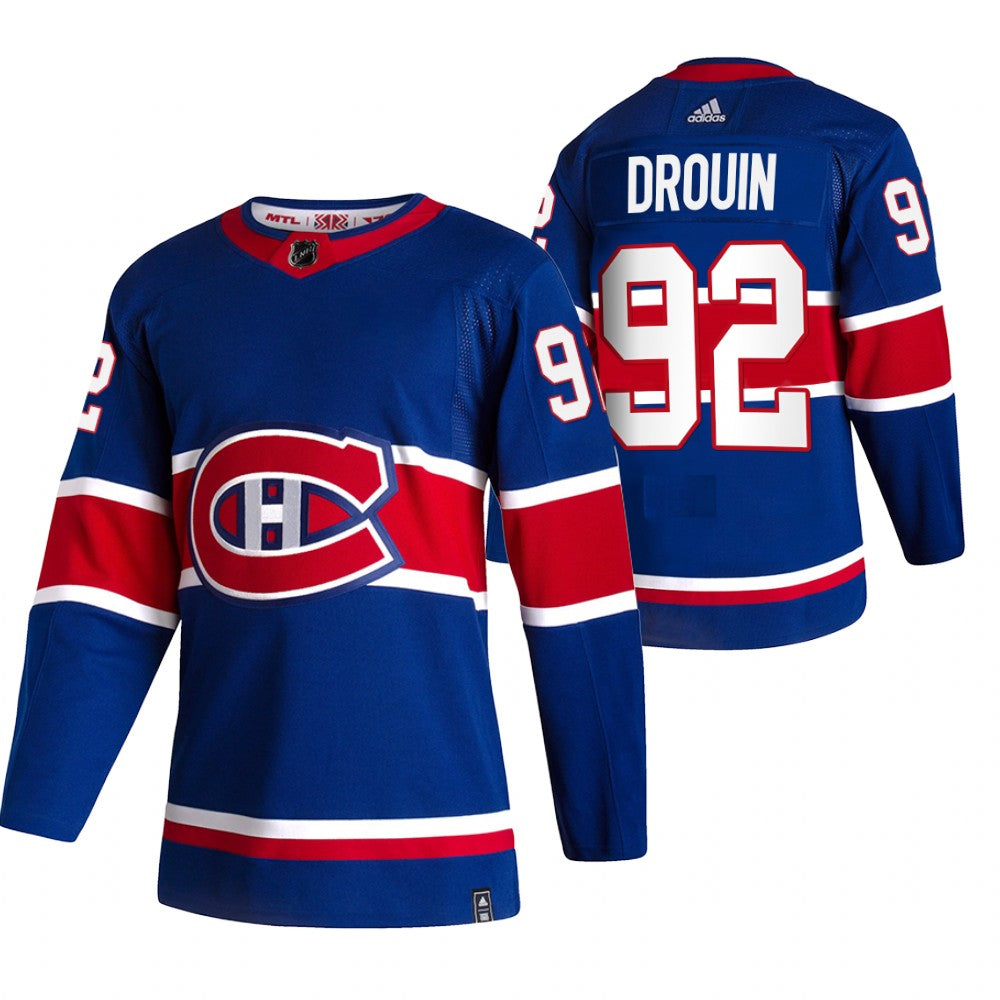 Jonathan Drouin Montreal Canadiens blue Reverse Retro jersey