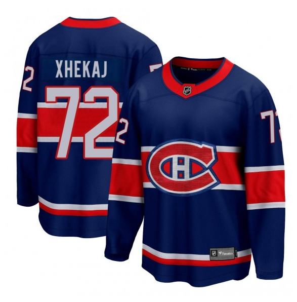 Arber Xhekaj Adidas Montreal Canadiens blue jersey