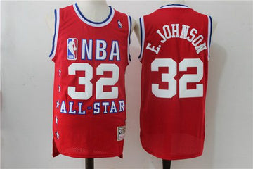 NBA All-Star red Throwback jersey
