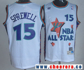 NBA All-Star white Throwback jersey