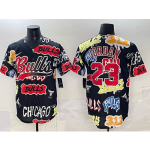 NBA Chicago Bulls black Vapor jersey