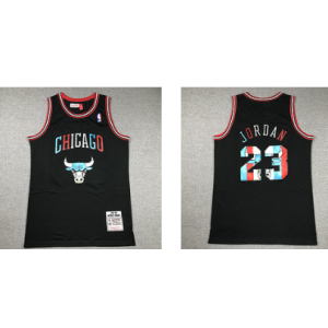 NBA Chicago Bulls black Throwback jersey