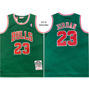 NBA Chicago Bulls green Throwback jersey