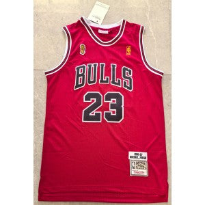 NBA Chicago Bulls red Throwback jersey