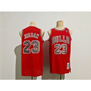 NBA Chicago Bulls red Throwback jersey