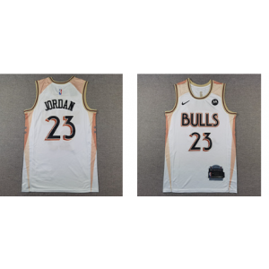 NBA Chicago Bulls white jersey