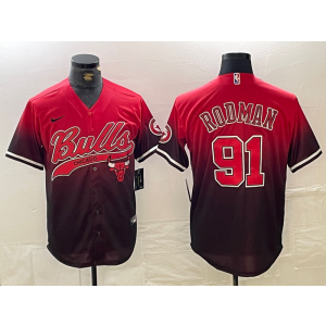 NBA Chicago Bulls red Vapor jersey