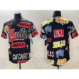 NBA Blank Chicago Bulls black Vapor jersey