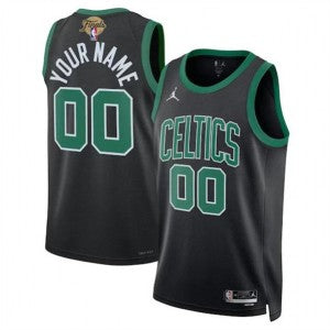 Custom Boston Celtics black jersey