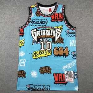 NBA Memphis Grizzlies blue Throwback jersey