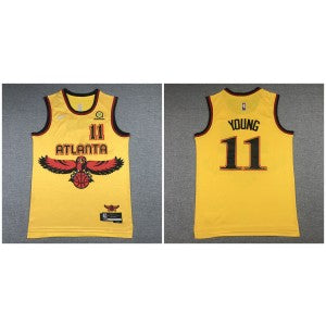 NBA Atlanta Hawks yellow jersey